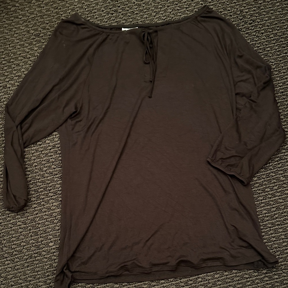 LuLaRoe Debra peasant top Black